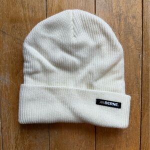 Berne White Knit Beanie